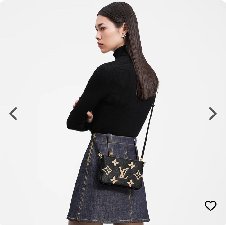 Louis Vuitton M80787 經典Double Zip Pochette系列經典Mon-7