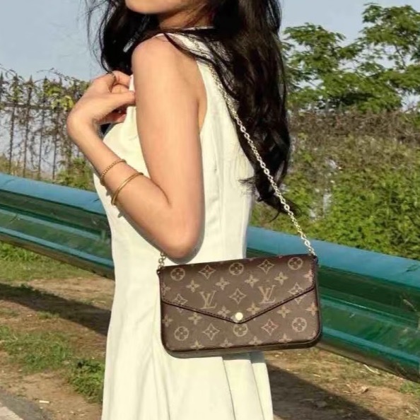 莉亞精品♡LV M61276 三合一老花 二手-1