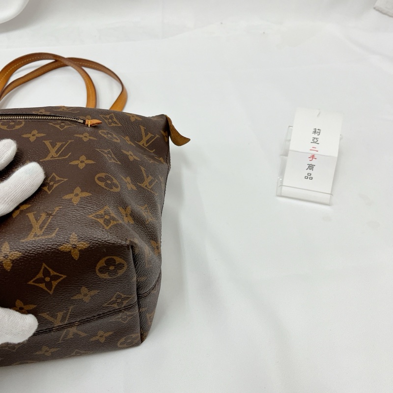 莉亞精品♡LV M42268 Lena 老花托特包 二手-11