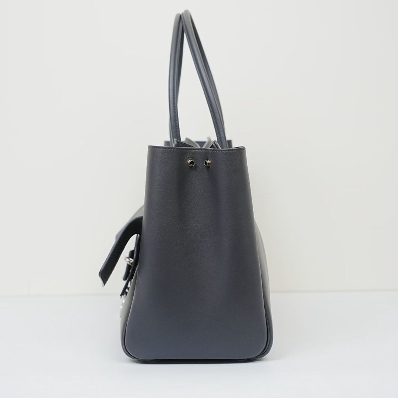 Balenciaga Bel Air 小牛皮手提包灰色 37*14*25 95新 配件塵袋-6