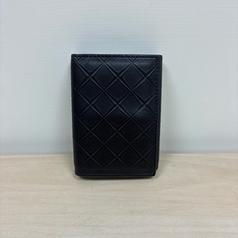 BOTTEGA VENETA 黑色 三折短夾