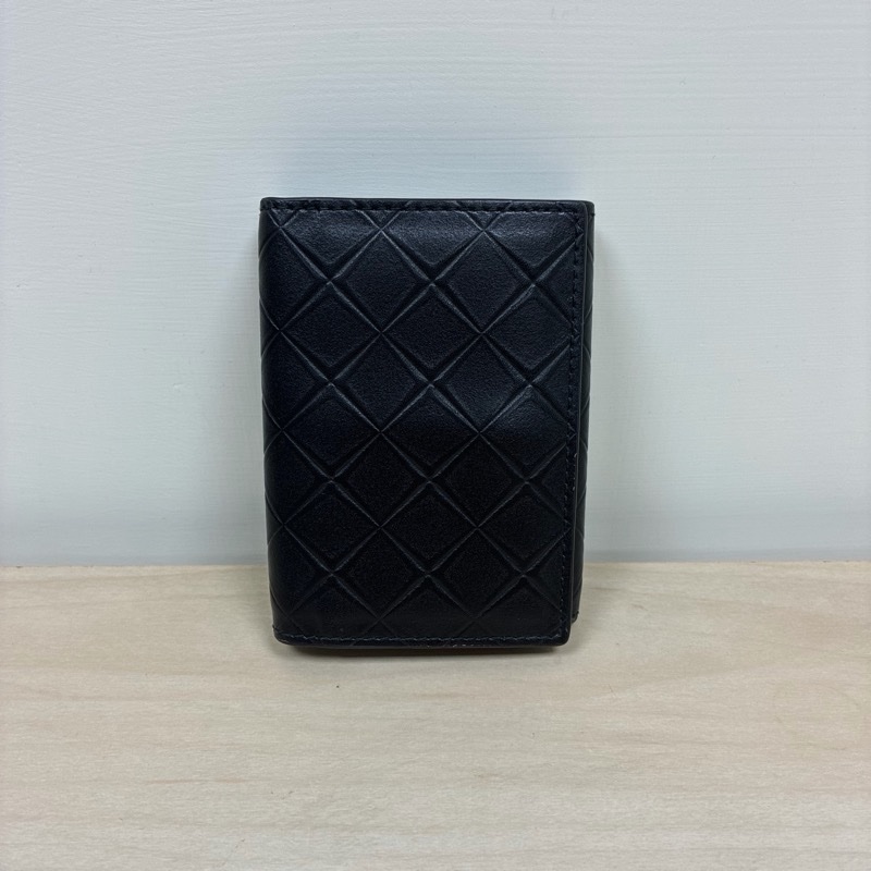 BOTTEGA VENETA 黑色 三折短夾-5
