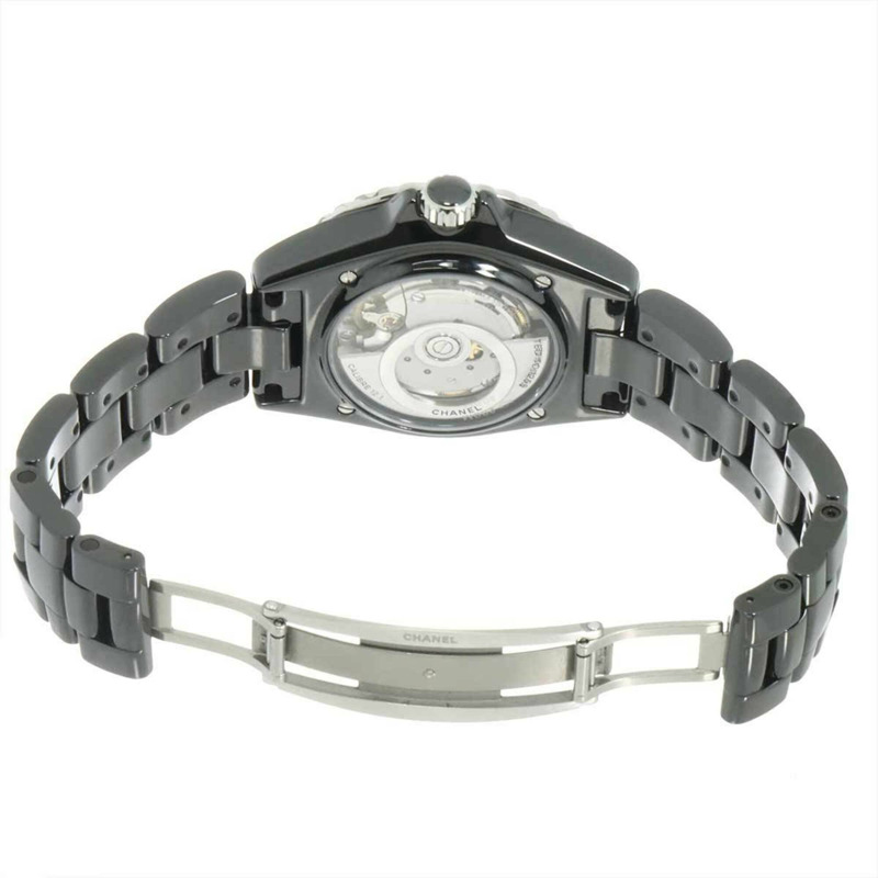 Chanel J12 Electro 38,全球限量發行 1255 枚,H7122,男士腕錶,日期顯示,黑色陶瓷,自動上鍊。-4