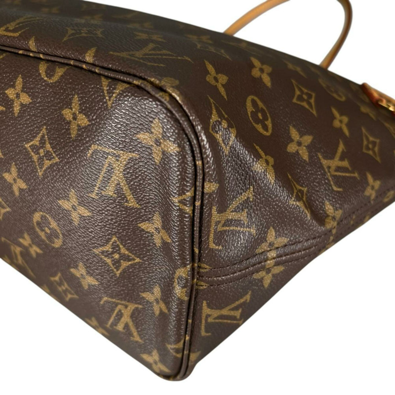 路易威登 Neverfull MM Monogram 帆布手提包 M40156 棕色-7
