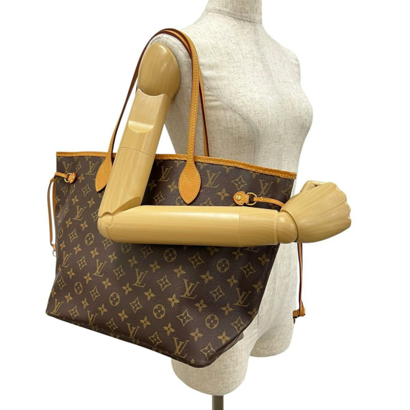 路易威登 Neverfull MM Monogram 帆布手提包 M40156 棕色-14