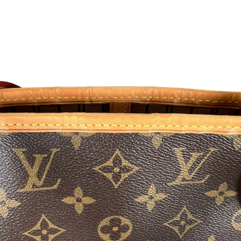 路易威登 Neverfull MM Monogram 帆布手提包 M40156 棕色-17