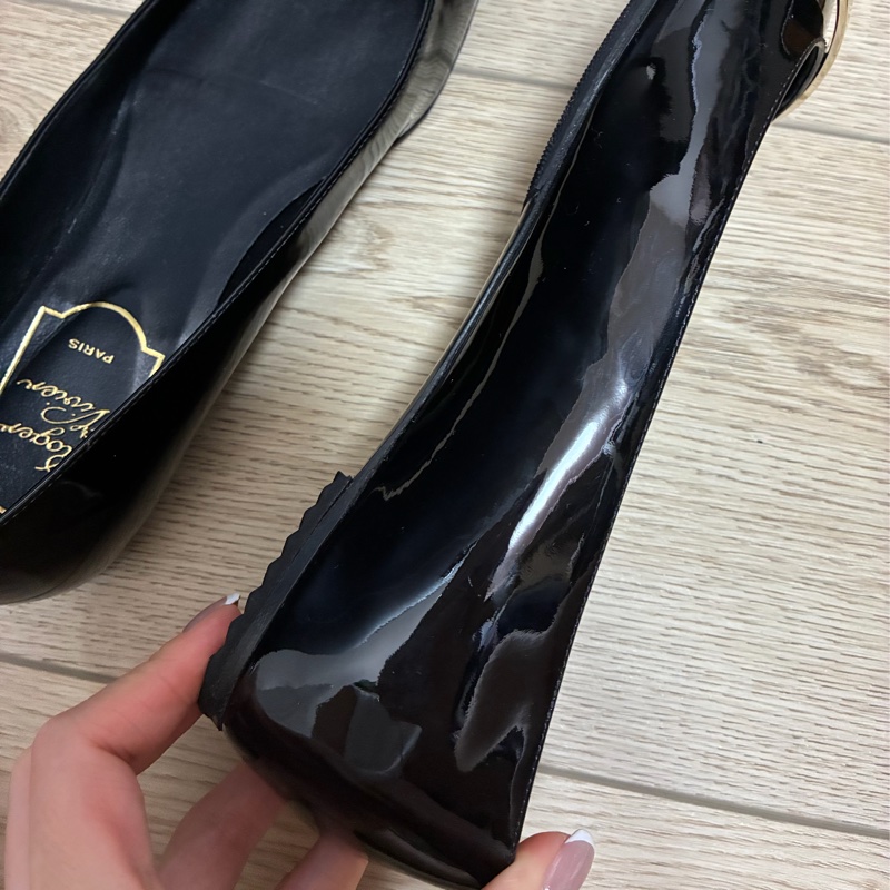 Roger Vivier 漆皮芭蕾舞鞋 平底鞋-12