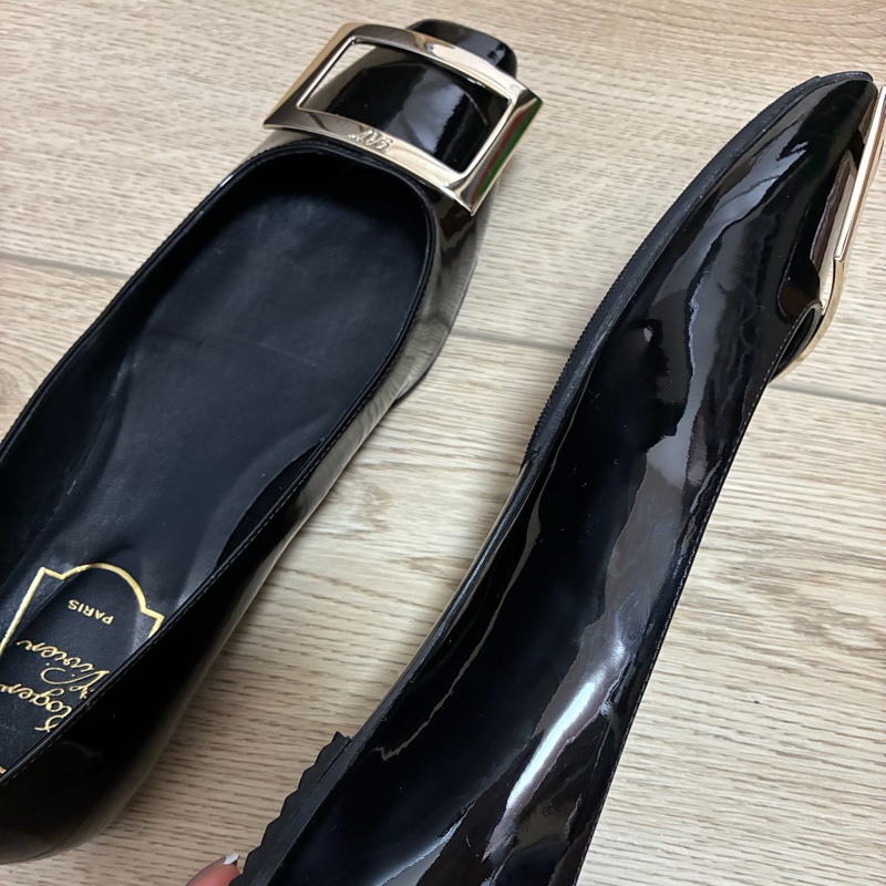 Roger Vivier 漆皮芭蕾舞鞋 平底鞋-18