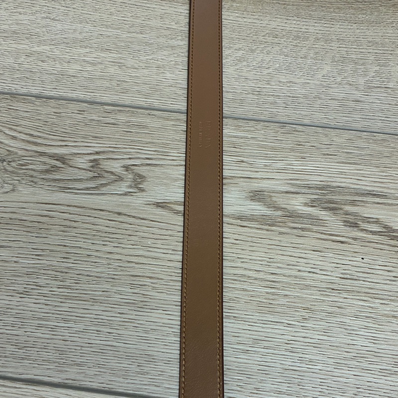 Prada咖啡色 麂皮皮帶-11