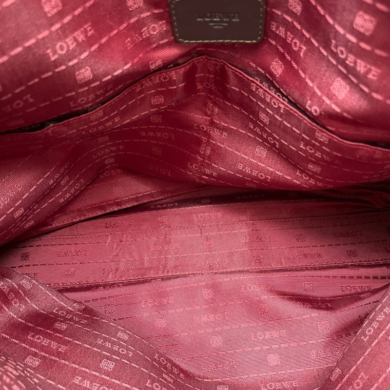 Loewe 羅意威 深棕色荔枝紋公文包 尺寸42*28-8