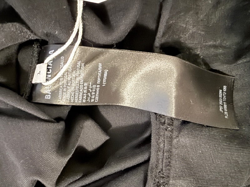Balenciaga✨巴黎鐵塔倒置破壞做舊短袖上衣T 1碼-8
