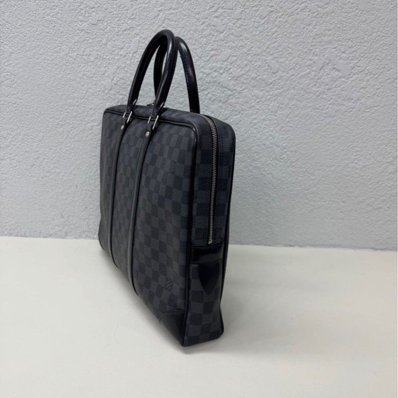 Louis Vuitton 路易威登 棋盤格 黑色 公文包 尺寸:41×31cm-3