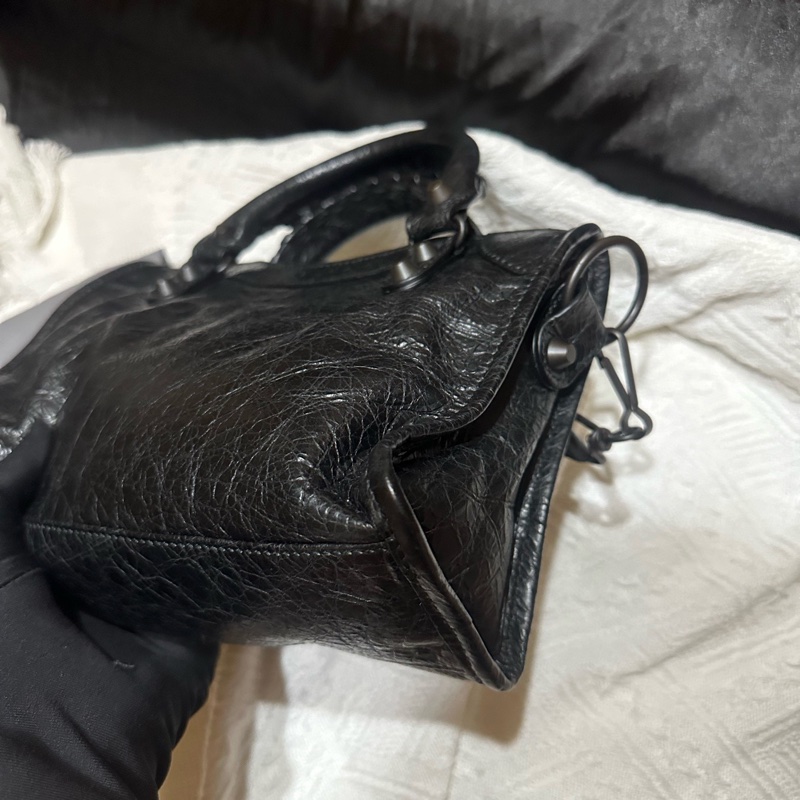 99新 Balenciaga巴黎世家機車包 lecity 新款24年編碼 附件 塵袋-6