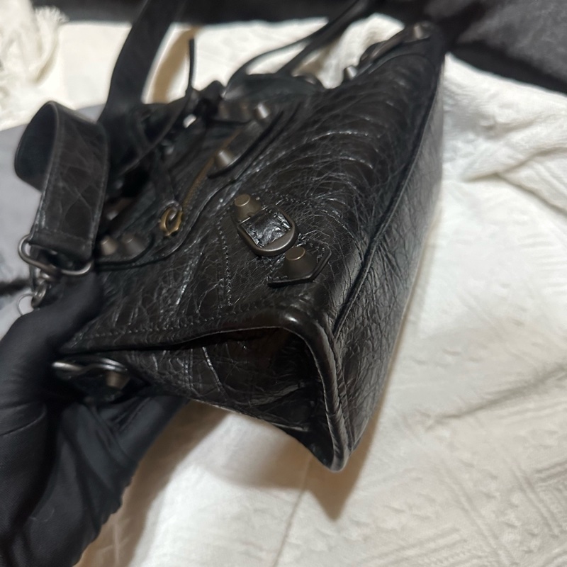 99新 Balenciaga巴黎世家機車包 lecity 新款24年編碼 附件 塵袋-7