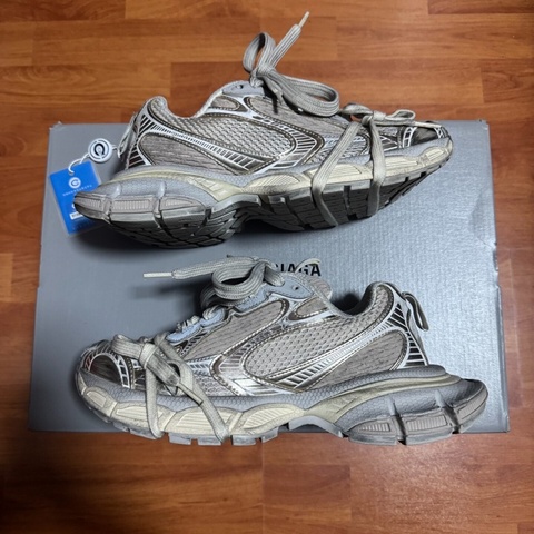 Balenciaga 3XL巴黎世家做舊老爹鞋 女款 灰白色37碼