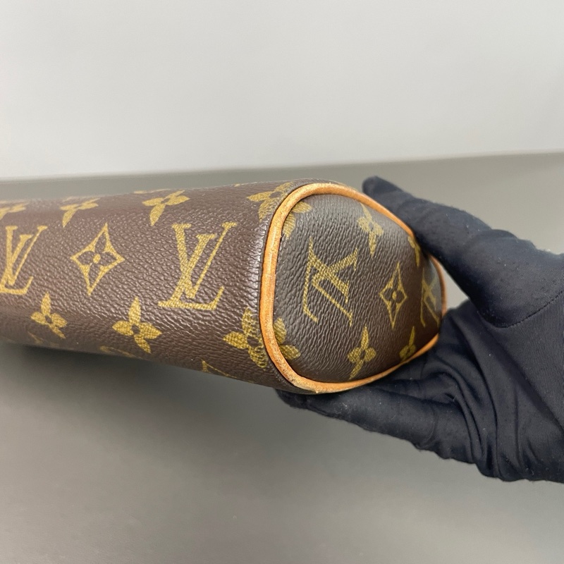 Louis Vuitton 路易威登 中古法棍 經典老花圖案,紅色麂皮內里-5