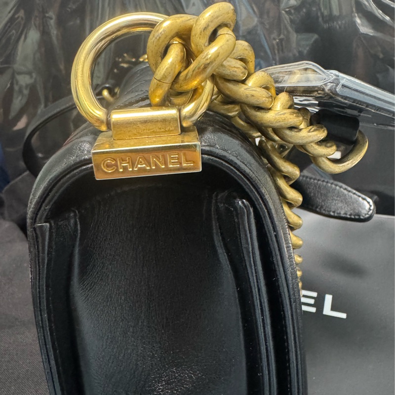 【9成新】CHANEL BOY 20 小型口蓋包-15