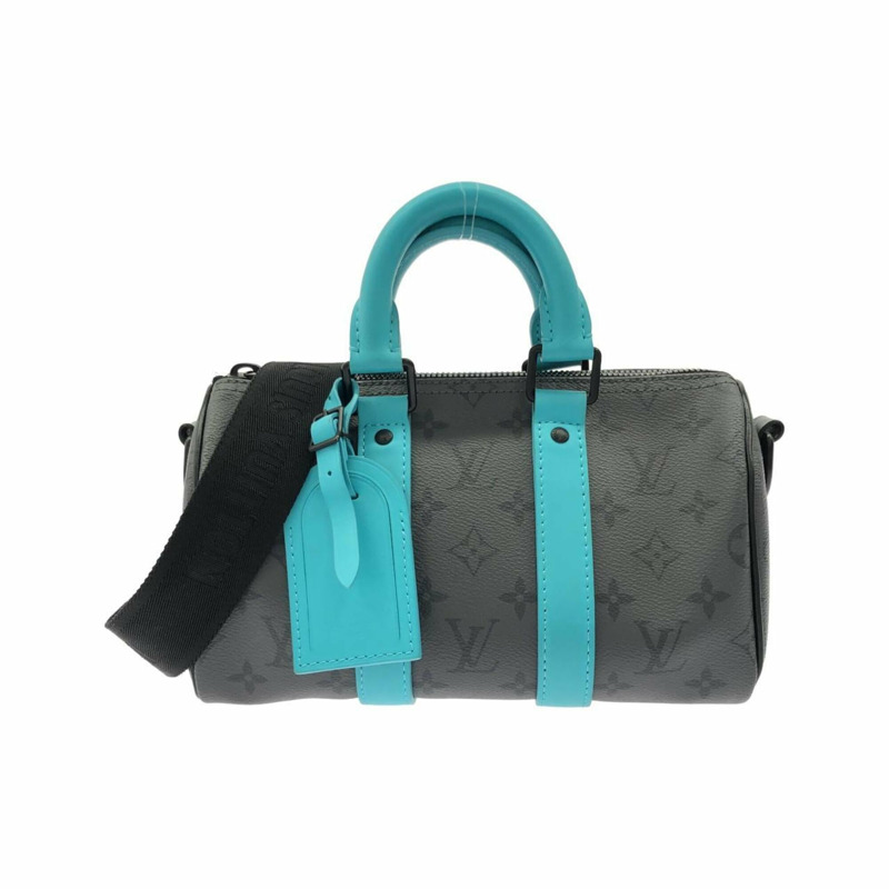 路易威登 Monogram Eclipse 反向 Keepall Bandoulière M11645 波士頓包-0
