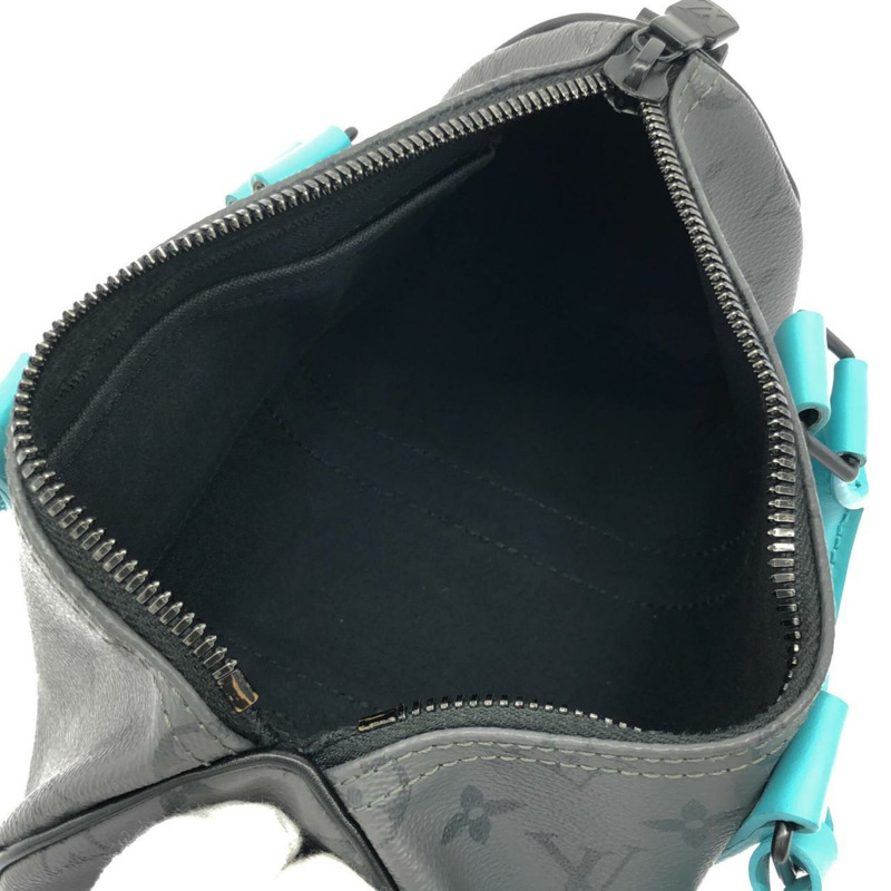 路易威登 Monogram Eclipse 反向 Keepall Bandoulière M11645 波士頓包-8