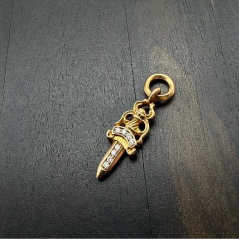 Chrome Hearts 22K 白鑽匕首