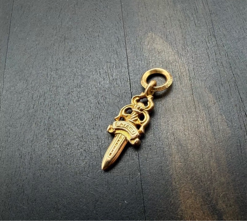 Chrome Hearts 22K 白鑽匕首-1