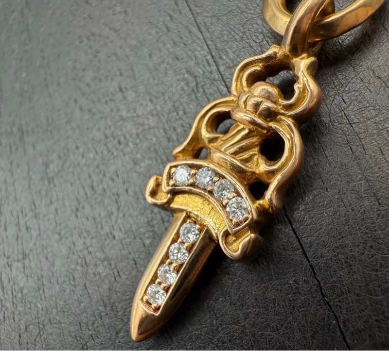 Chrome Hearts 22K 白鑽匕首-2