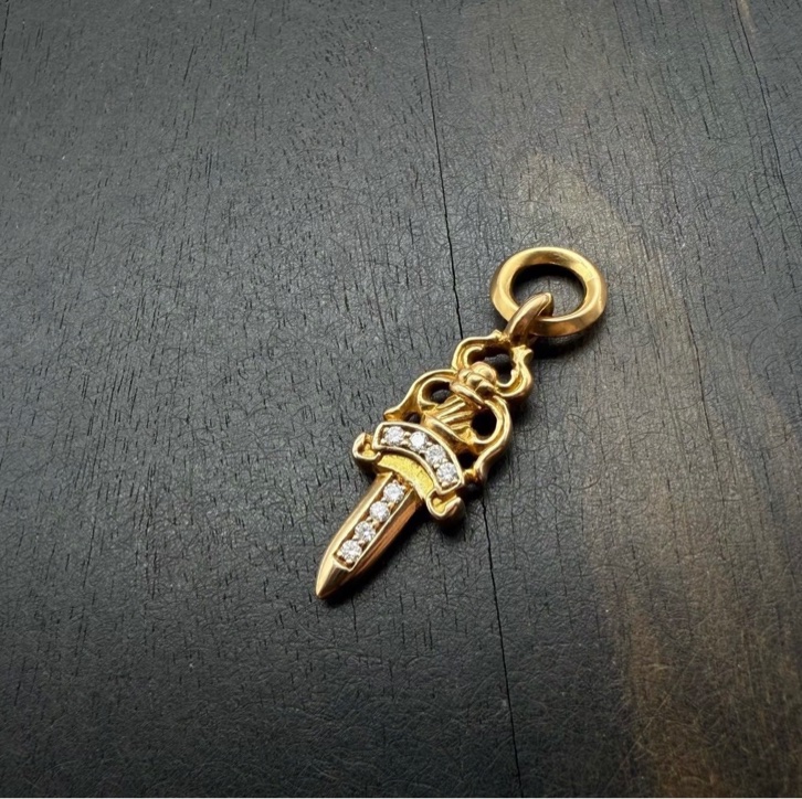Chrome Hearts 22K 白鑽匕首-7