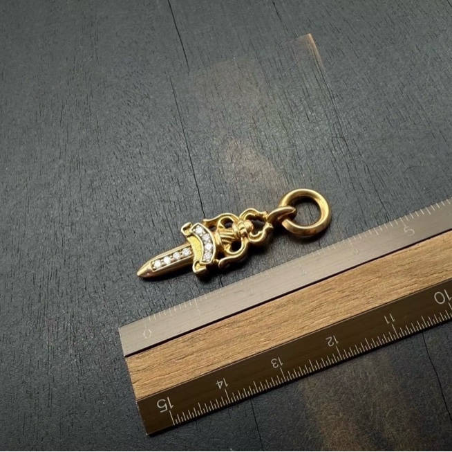 Chrome Hearts 22K 白鑽匕首-8