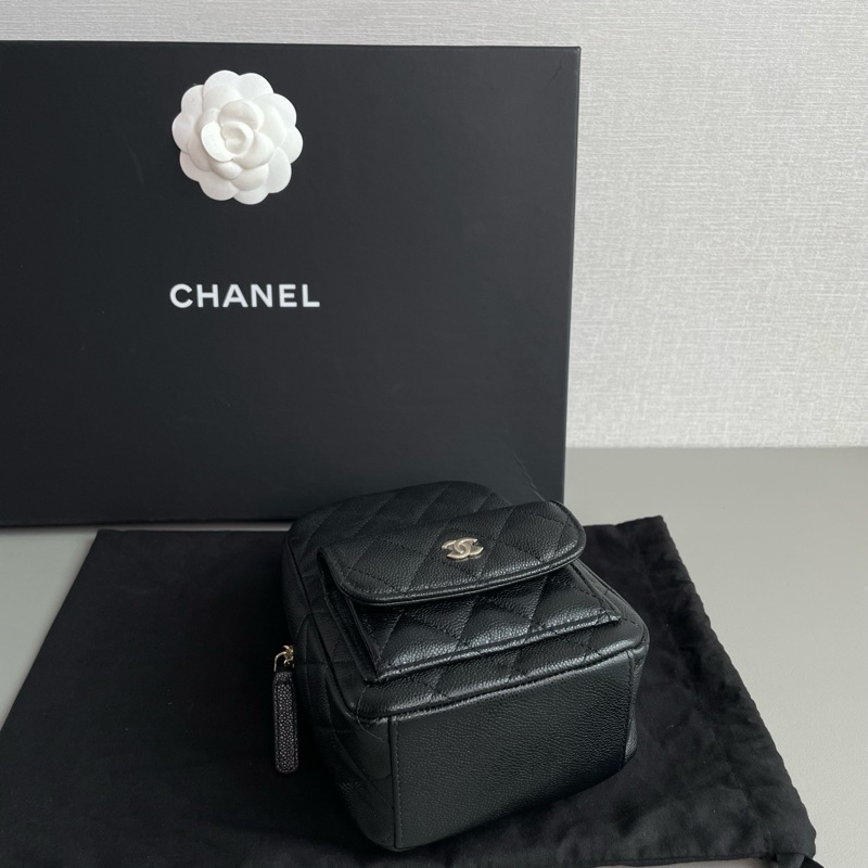 💎Chanel香奈兒｜24C黑色荔枝皮雙肩小書包｜芯片款98新-5