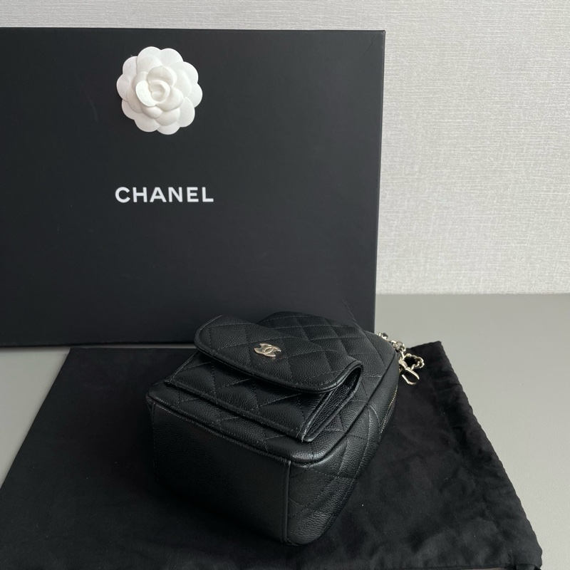 💎Chanel香奈兒｜24C黑色荔枝皮雙肩小書包｜芯片款98新-6