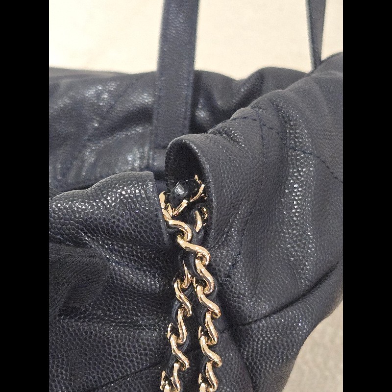 Chanel 香奈兒 22 bag 經典荔枝紋牛皮束口後背包 / 雙肩包-28