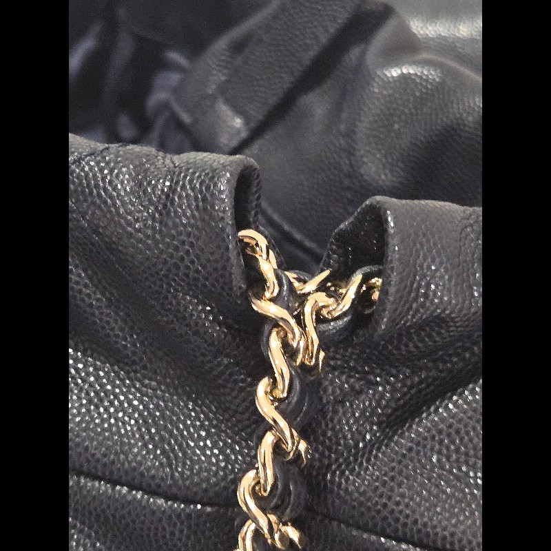 Chanel 香奈兒 22 bag 經典荔枝紋牛皮束口後背包 / 雙肩包-29