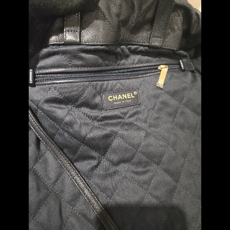 Chanel 香奈兒 22 bag 經典荔枝紋牛皮束口後背包 / 雙肩包-34