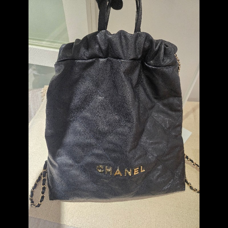 Chanel 香奈兒 22 bag 經典荔枝紋牛皮束口後背包 / 雙肩包-41