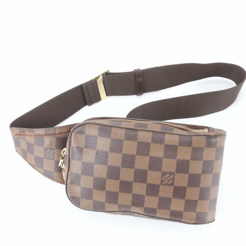全新路易威登 Damier Geronimos N51994 皮革雙用包(斜背包/腰包)男士款-0