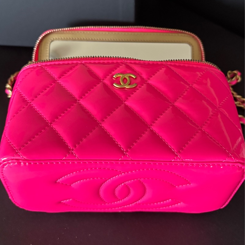 CHANEL 金球長盒子(內附鏡子)-9