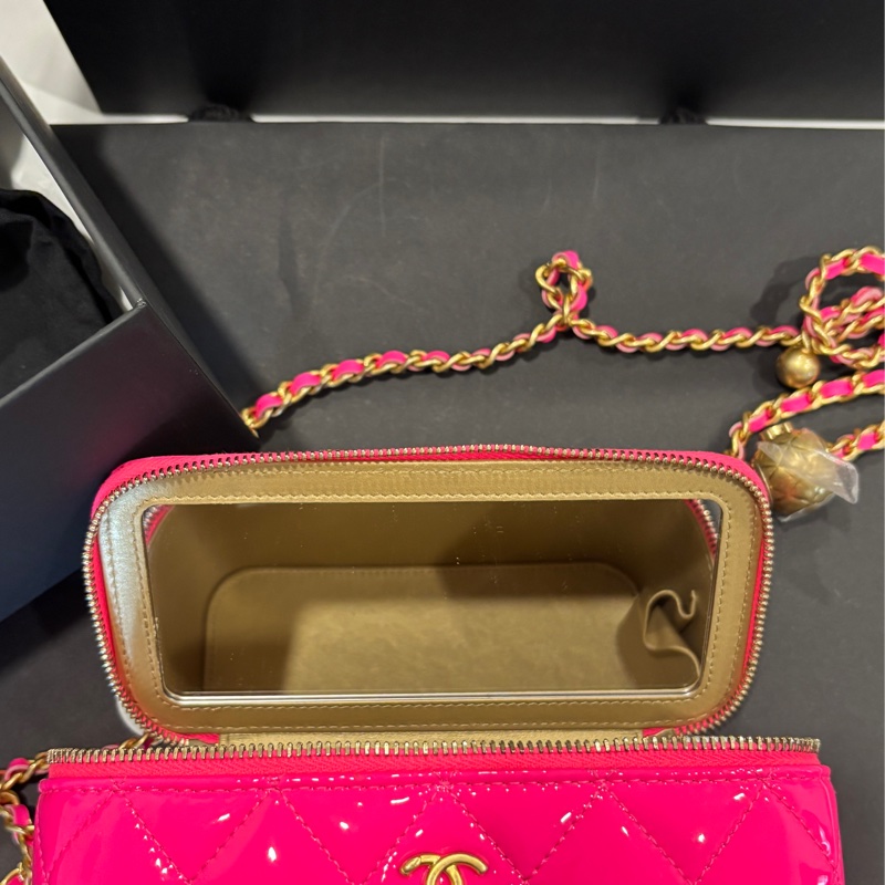 CHANEL 金球長盒子(內附鏡子)-12