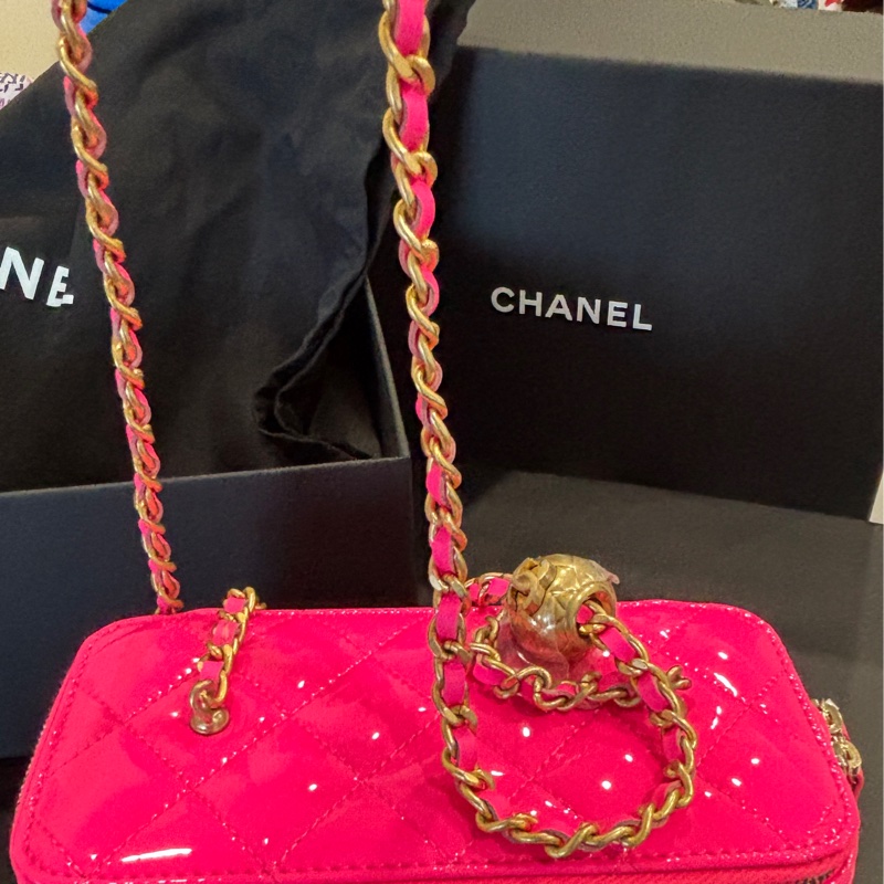 CHANEL 金球長盒子(內附鏡子)-13
