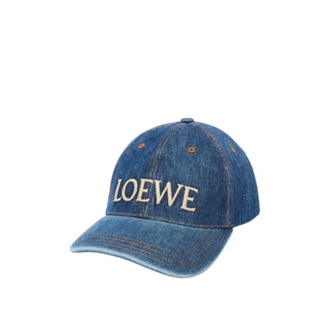 Loewe 男女同款 單寧布棒球帽S L碼