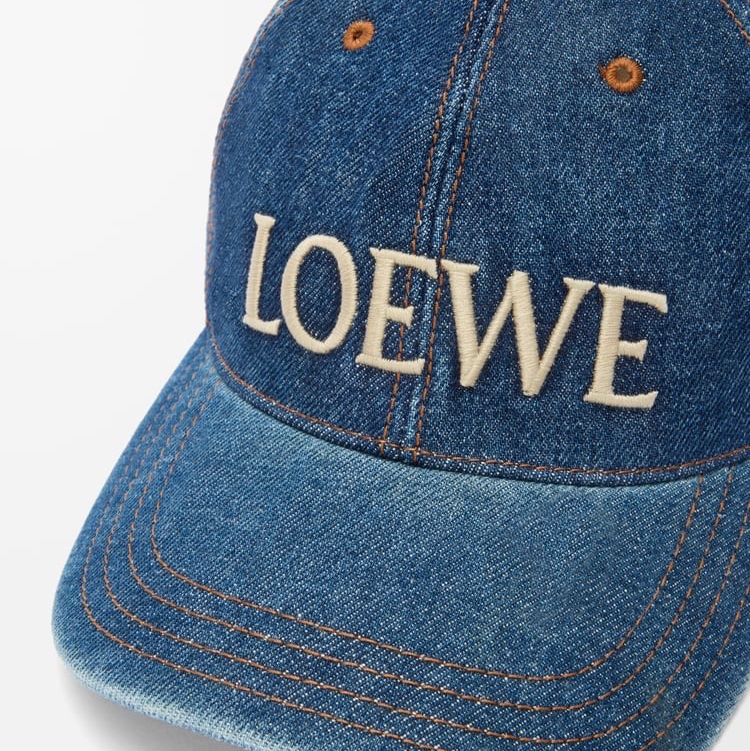 Loewe 男女同款 單寧布棒球帽S L碼-1