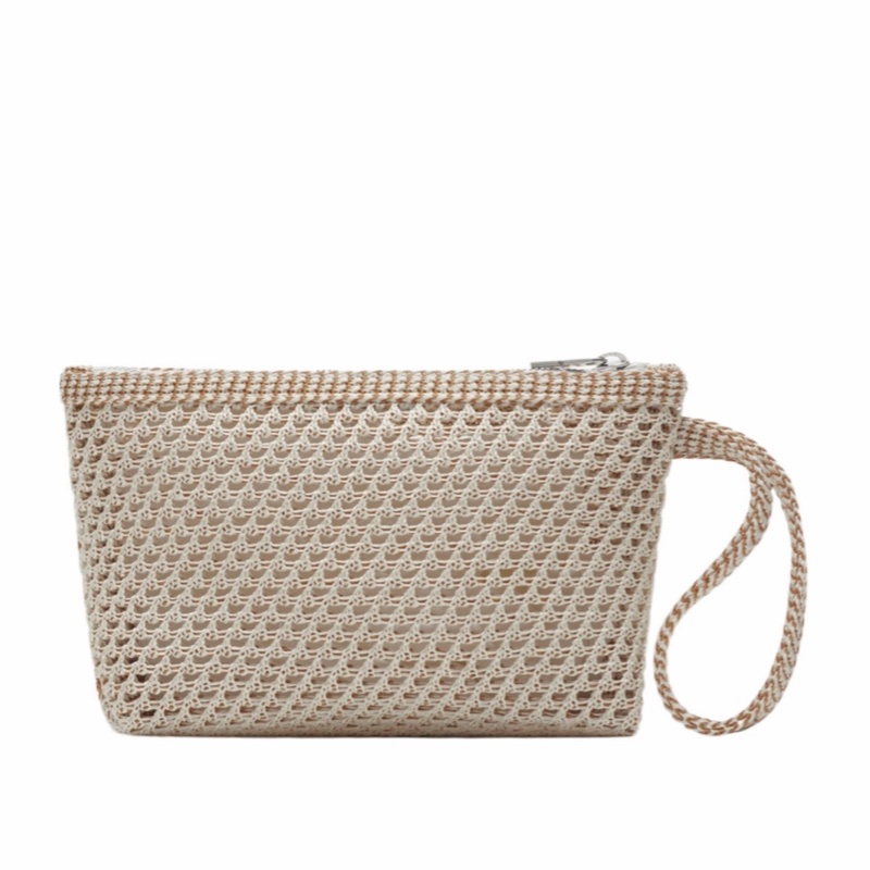 Burberry 女士 EKD 鈎針編織手拿包均碼碼23.5cm*9cm*14.5cm-1