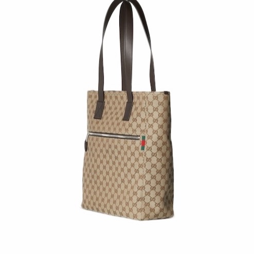 Gucci 男士 GG帆布中號托特包均碼碼中號、32cm*12cm*36cm-3