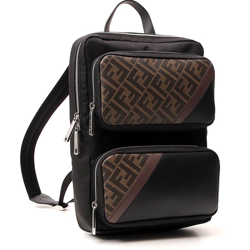 Fendi 男士 徽標印花雙肩包均碼碼38cm*12cm*50cm-4