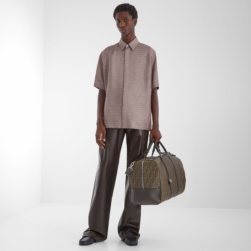 Fendi 男士 大號FF徽標旅行袋均碼碼大號、55cm*25cm*33.5cm-4