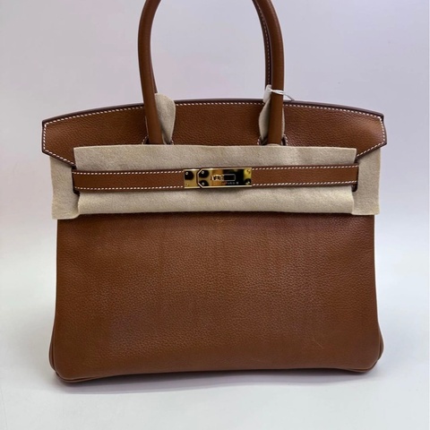 Hermès Birkin 30 Birkin Barenia Faubourg Leather with Gold Hardware U Stamp
