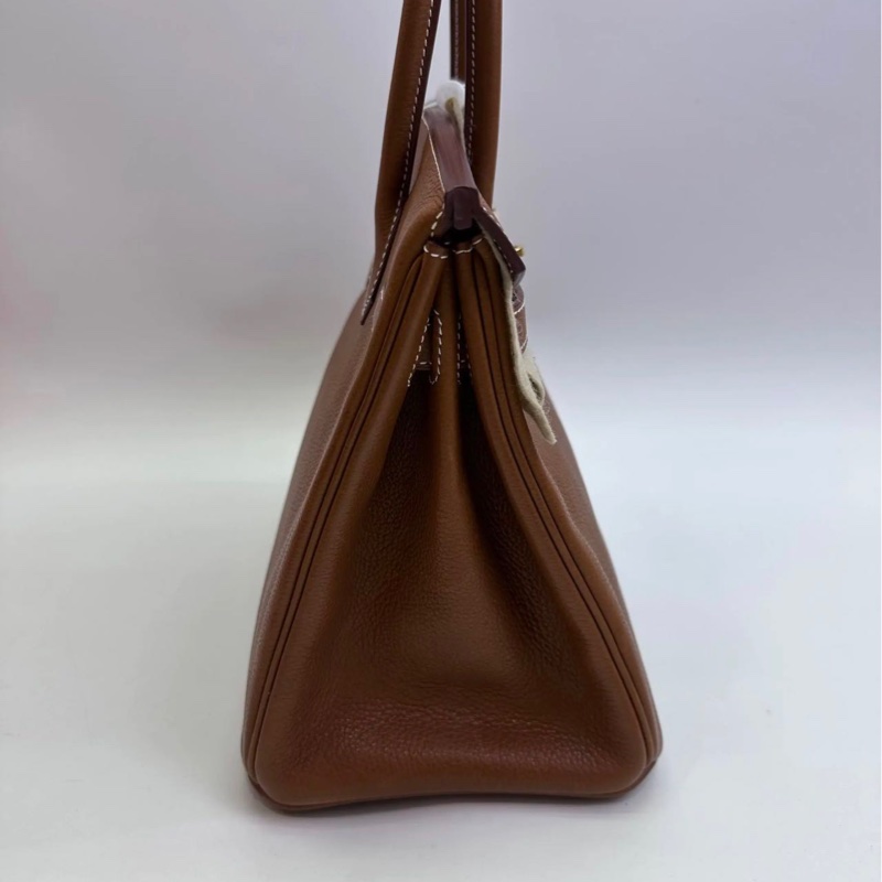 Hermès Birkin 30 Birkin Barenia Faubourg Leather with Gold Hardware U Stamp-2