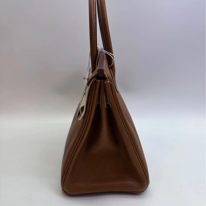Hermès Birkin 30 Birkin Barenia Faubourg Leather with Gold Hardware U Stamp-3