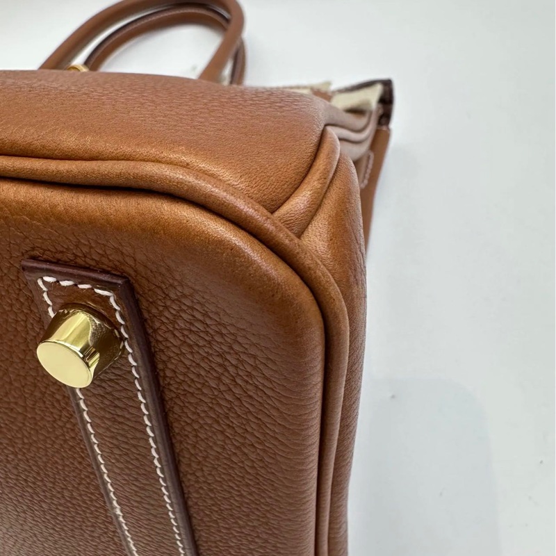 Hermès Birkin 30 Birkin Barenia Faubourg Leather with Gold Hardware U Stamp-4
