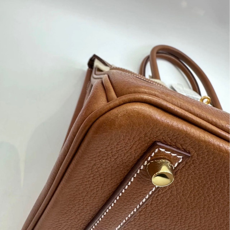 Hermès Birkin 30 Birkin Barenia Faubourg Leather with Gold Hardware U Stamp-5