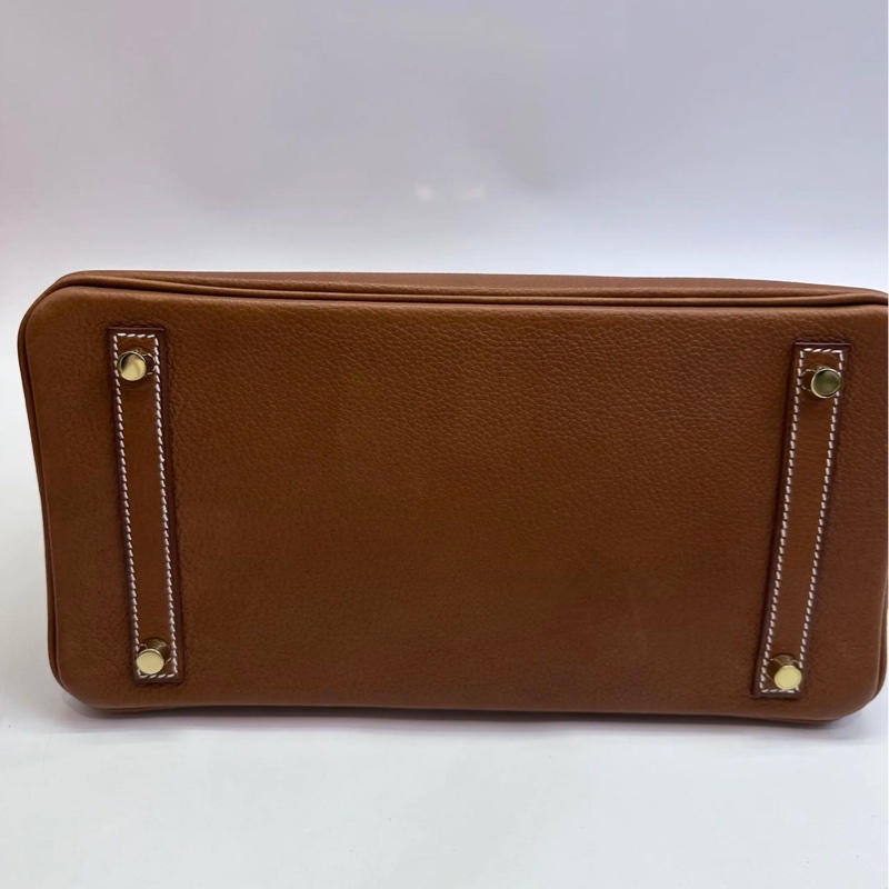 Hermès Birkin 30 Birkin Barenia Faubourg Leather with Gold Hardware U Stamp-8
